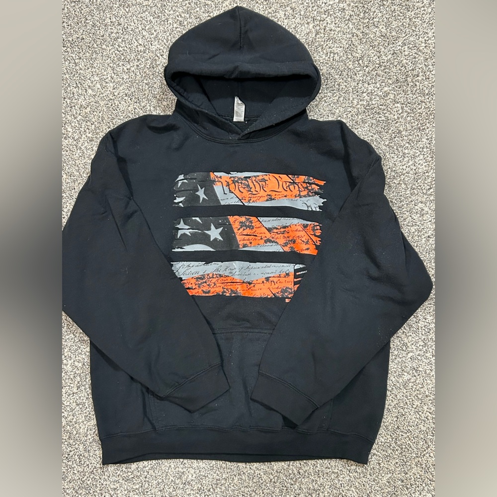 Men's Safety Shirtz Black Graphic Hoodie XL